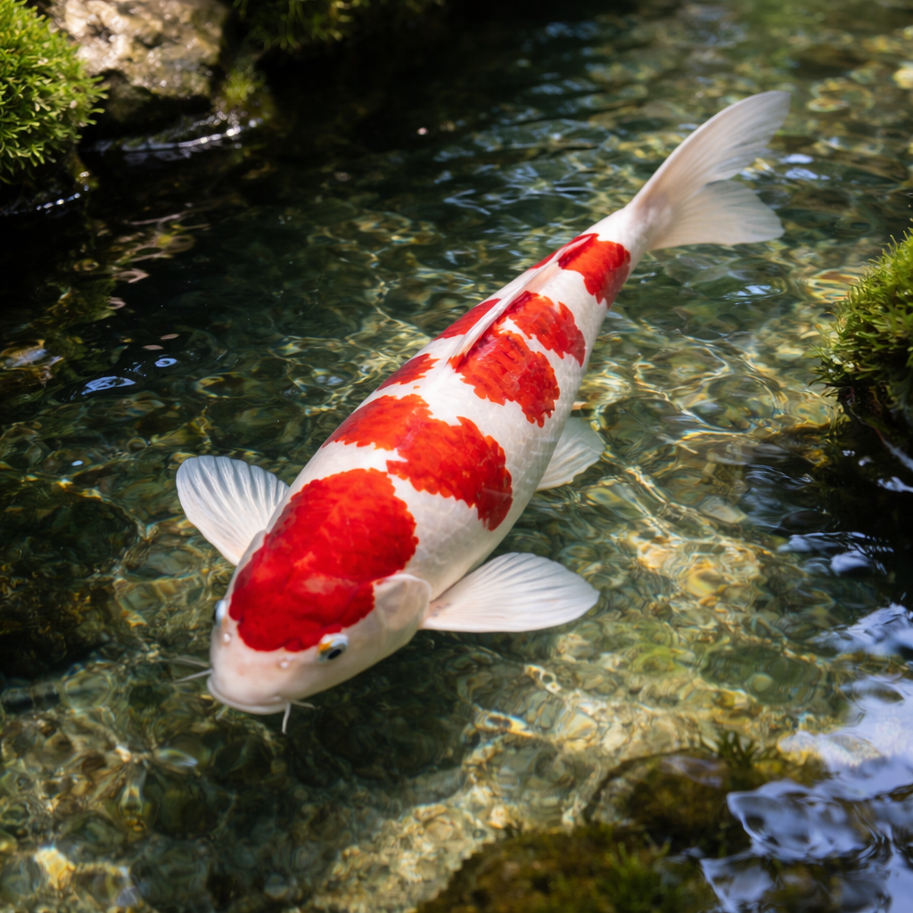 Kohaku koi variety