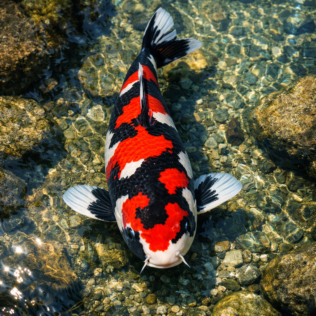 Showa Sanshoku koi variety